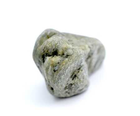 stone from the beach pictured in studio on white background,imageの写真素材