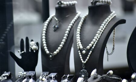 jewwelery for sale on a retail display,