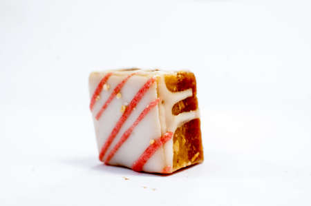 homemade sweets isolated on a white background.の写真素材