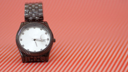 Luxury men watch close up . Time concept.の写真素材
