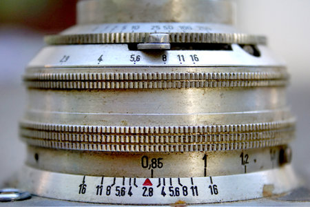 Vintage german photo camera detailsの写真素材