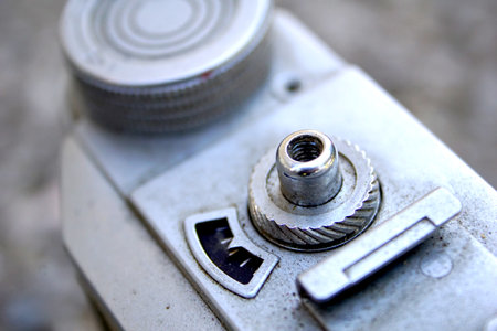 Vintage photo camera details.の写真素材