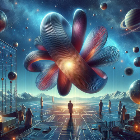 Futuristic abstract background. 3d rendering, 3d illustration.の素材