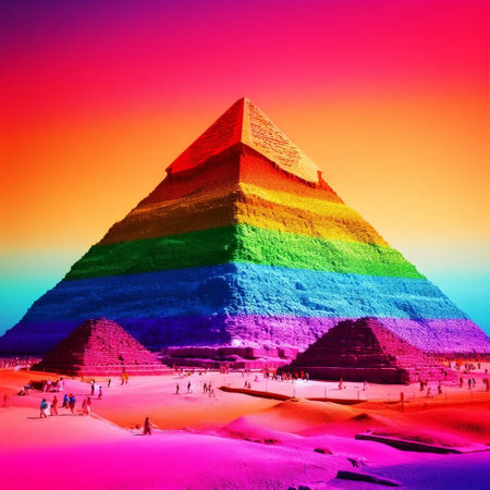 The Great Pyramid of Giza is one of the most famous pyramids of Egypt.の素材