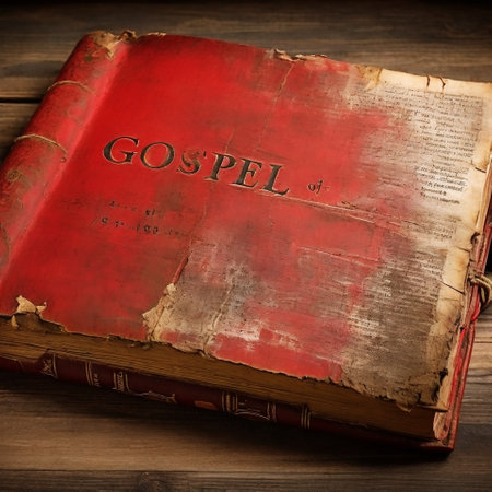 Old book on wooden background. Vintage style toned picture, selective focus.の素材