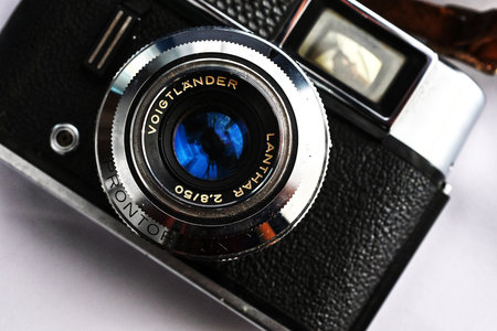 RESEN, MACEDONIA. FEBRUARY 23, 2025 - Vintage Voigtlander Vito Automatic film camera made in Germanyの写真素材