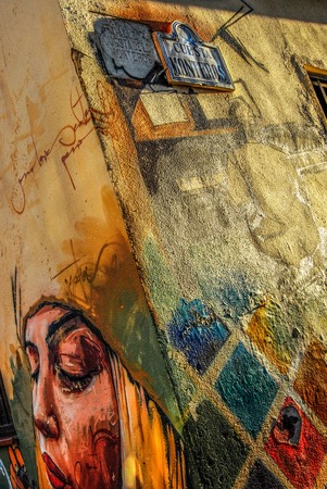Beautiful artwork by local artists can be seen in many places in Granada,Andalucia,Spain.のeditorial素材