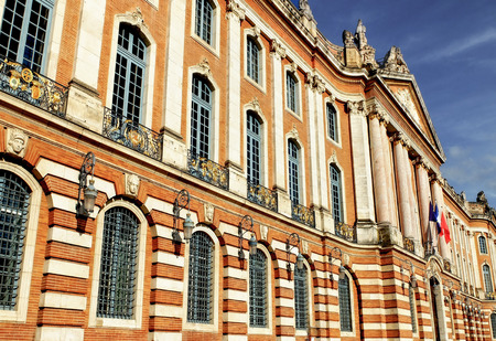 At Place du Capitole,with neo-classical facade,includes a theatre and rooms of state,with beautiful interior.のeditorial素材