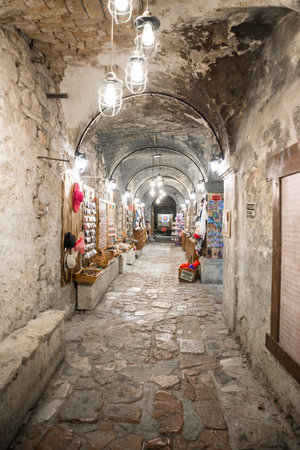The Old Town Bazar,a popular destination for tourists wishing to buy souvenirs.のeditorial素材