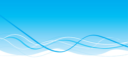 Editable light blue wave designのイラスト素材