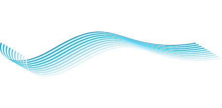 Repeat blue abstract waves on white backgroundのイラスト素材