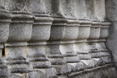 Old stone balustrade