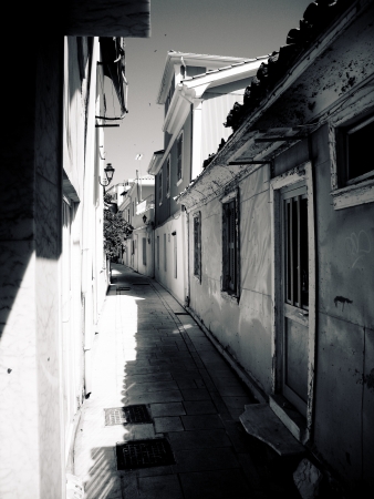 Greek alleyの写真素材