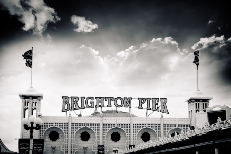 Brighton Pier signのeditorial素材