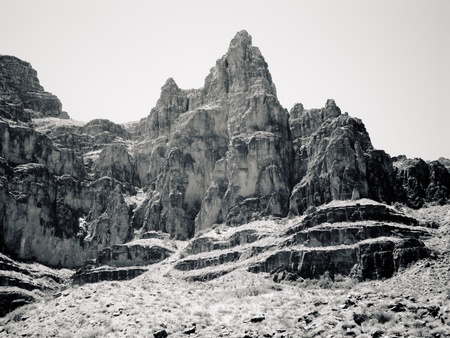 Grand Canyon futuristic rock formationsの写真素材