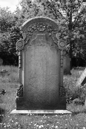 Blank headstoneの写真素材