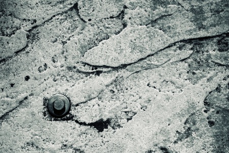 Bolt in stone textureの写真素材
