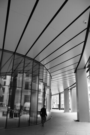 LONDON - SEPTEMBER 21  Entrance to the Willis Building on September 21, 2013, during the annual Open House event in London, UK  It is located on Lime Street in the City of London financial district, designed by architect Norman Foster and is 125 metres  4のeditorial素材