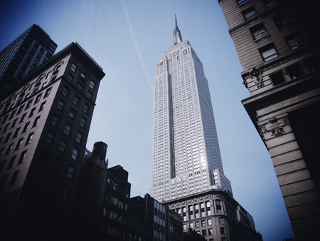 NEW YORK - MARCH 9: Empire state building facade on March 9, 2007. It stood as the worldÕs tallest building for more than 40 years (from 1931 to 1972)
のeditorial素材