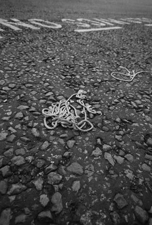 String on road