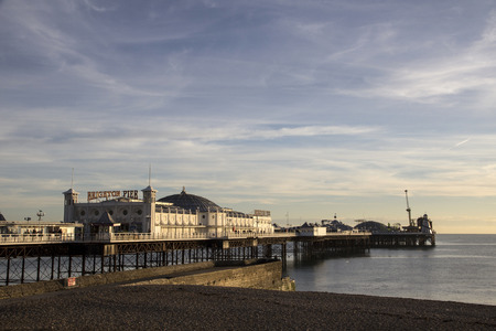 BRIGHTON SUSSEX UK 13 October 2016: Brighton Palace Pier, Englandのeditorial素材