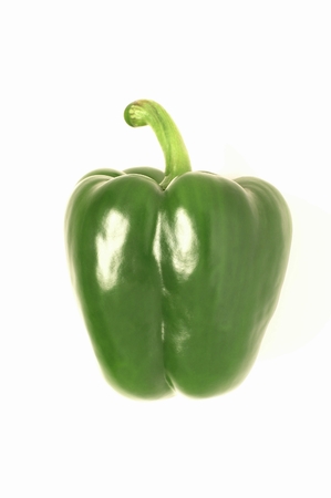 bell pepper isolated on whiteの写真素材