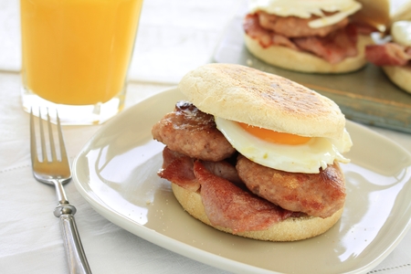 breakfast muffinの写真素材