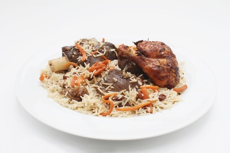 Afgan Lamb Kabuli pulao pilafの写真素材