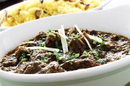 Traditional Indian curry mealの写真素材