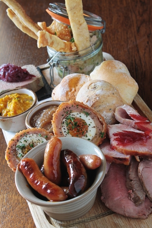 mixed meat sharing platterの写真素材