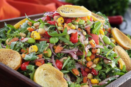 healthy grain saladの写真素材