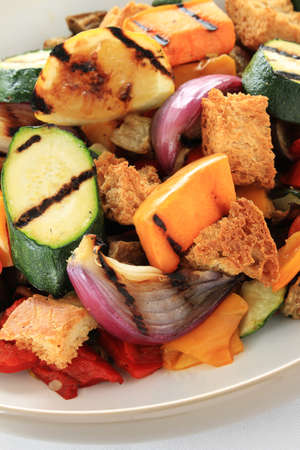 roast vegetables with balsamic vinegarの写真素材