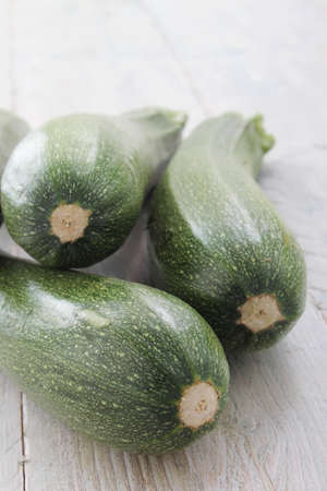 fresh whole courgettesの写真素材