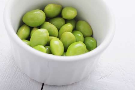 fresh soya beansの写真素材