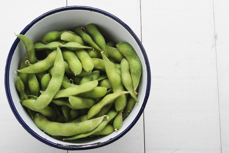 fresh soya beansの写真素材