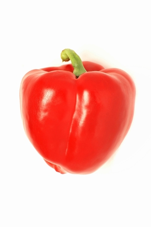 bell pepper isolated on whiteの写真素材