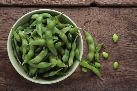 fresh soya beansの写真素材