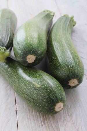 fresh whole courgettesの写真素材