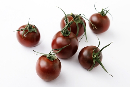 heritage black tomatoesの写真素材