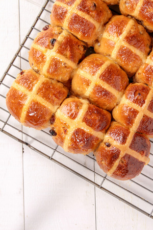 fresh baked breadの写真素材