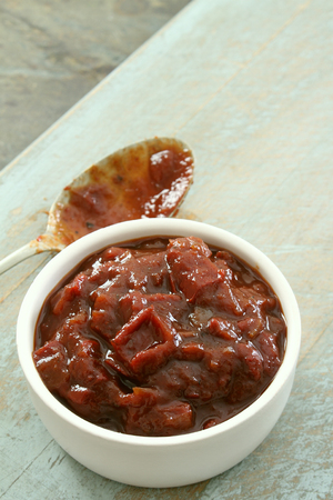 griled pepper salsaの写真素材