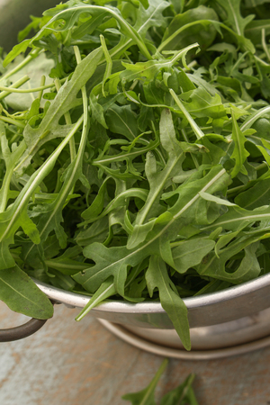 preparing rocket salas leavesの写真素材
