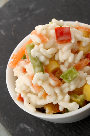 cold rice saladの写真素材
