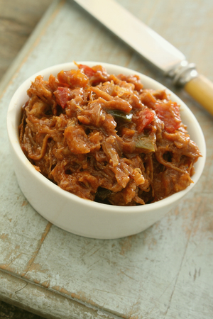 pulled pork  sandwich fillingの写真素材