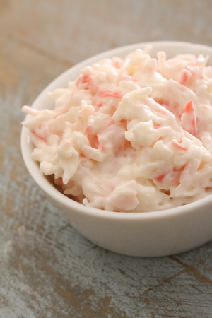 seafood crabstick sandwich fillingの写真素材