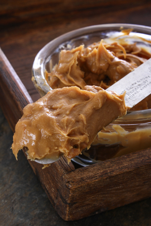 peanut butter spreadの写真素材