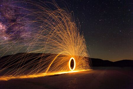 Glowing Sparks and the Milky Way