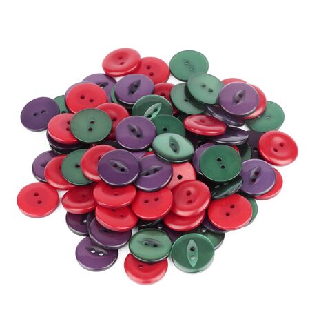 Pile of Colorful Buttonsの写真素材