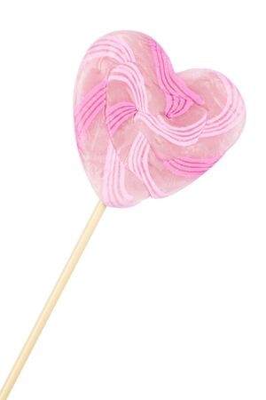 Heart-Shaped Candy Lollypopの写真素材