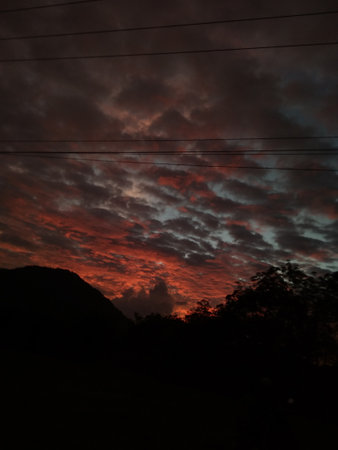 red sunset